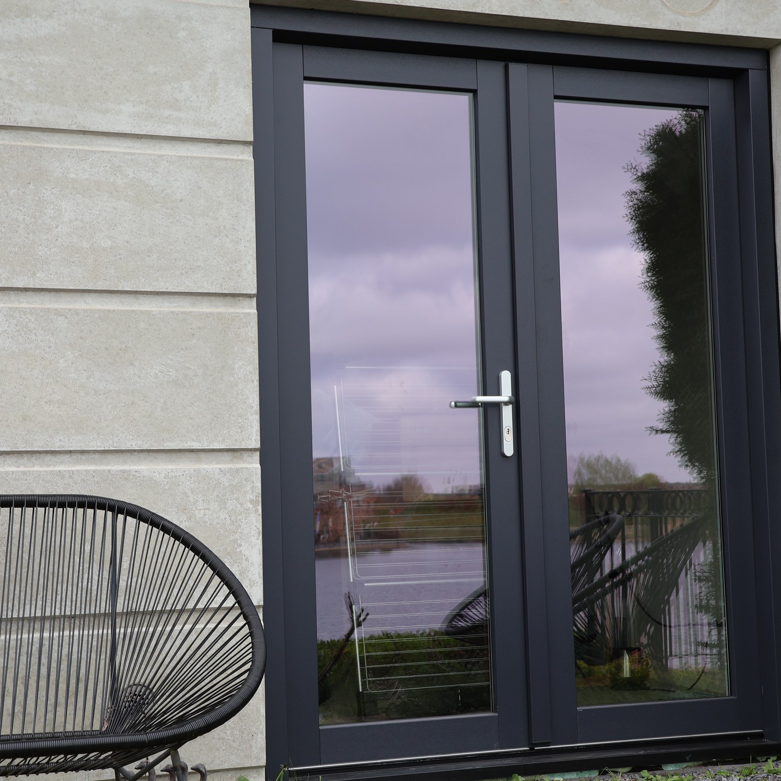 Aluminium tuindeuren antraciet